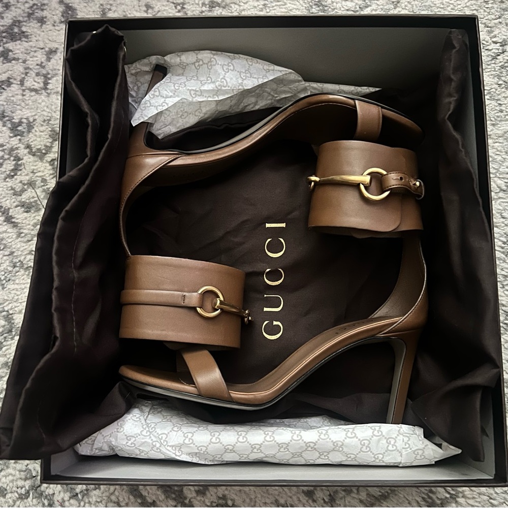 Gucci Horsebit Sandal Heel